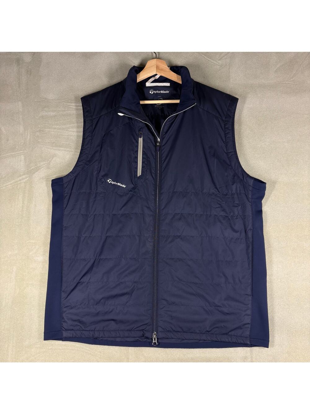 TaylorMade Zero Restriction Golf Vest Navy Full Zip Lightweight Men’s XL